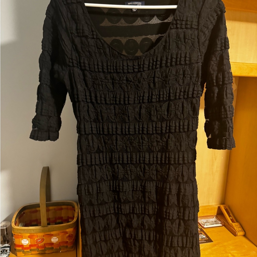 Black Textured Dress